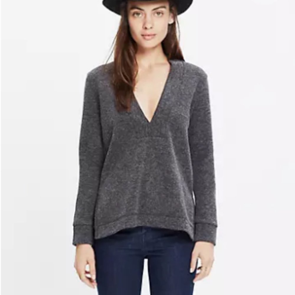 Madewell Low-V Pullover Top - Size XS